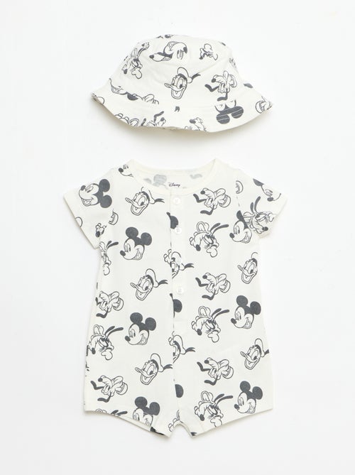Ensemble 'Disney' combinaison short + chapeau - Kiabi
