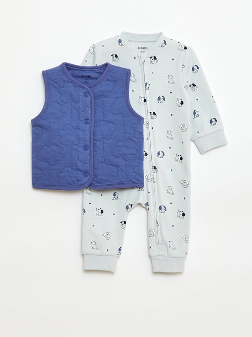 Ensemble dors-bien + gilet matelassé - Kiabi