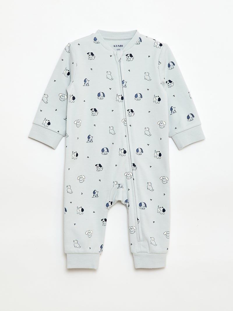 Ensemble dors-bien + gilet matelassé Bleu - Kiabi