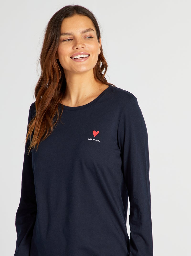 Ensemble en jersey - 2 pièces Marine - Kiabi