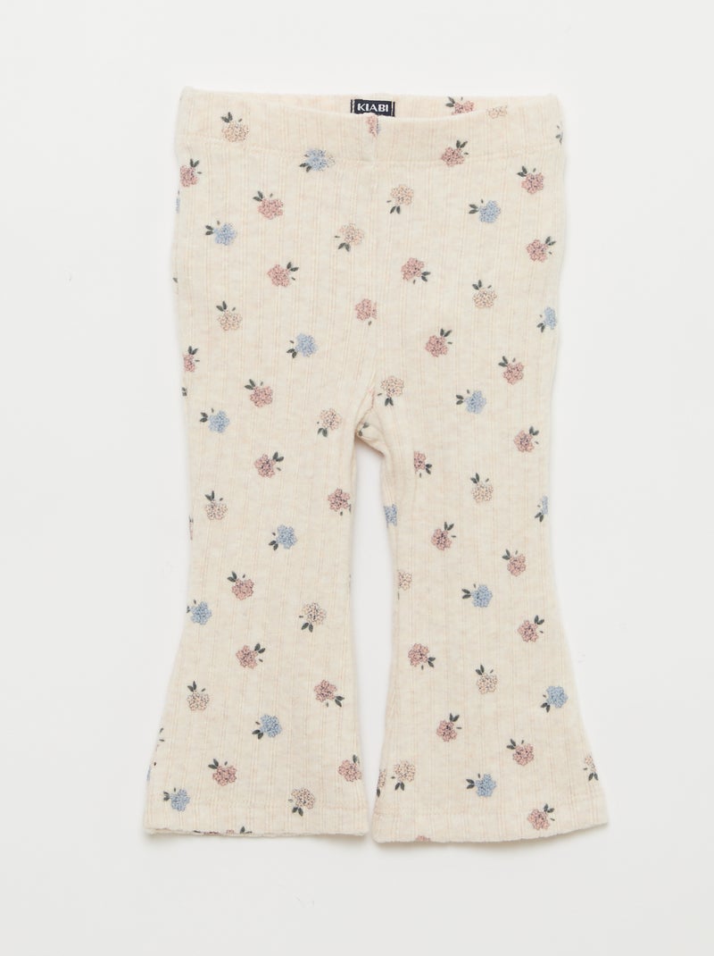 Ensemble en maille duveteuse - 2 pièces Beige - Kiabi