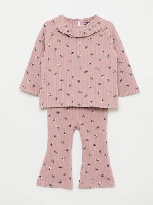 Ensemble en maille duveteuse - 2 pièces - Kiabi