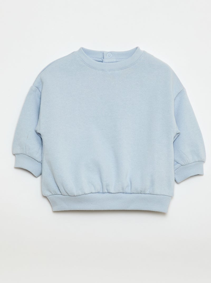 Ensemble en molleton sweat + pantalon - 2 pièces Bleu - Kiabi