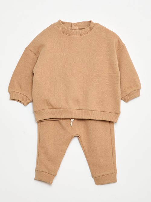 Ensemble en molleton sweat + pantalon - 2 pièces - Kiabi