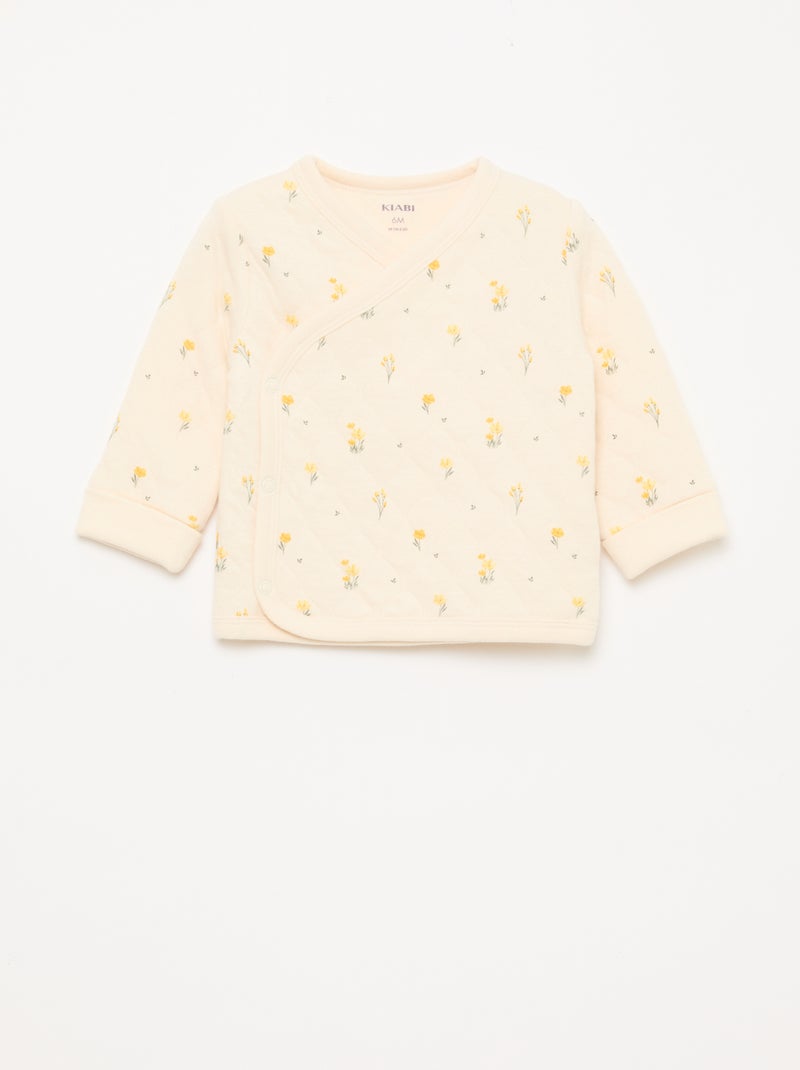 Ensemble gilet cache-cœur + legging - 2 pièces Blanc - Kiabi