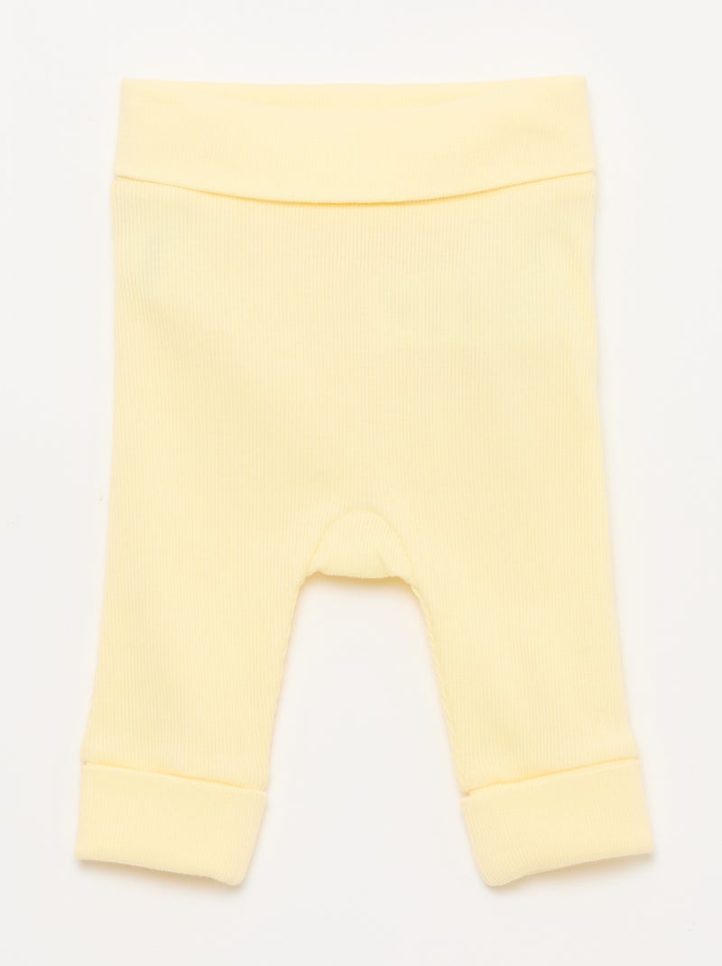 Ensemble gilet cache-cœur + legging - 2 pièces Blanc - Kiabi