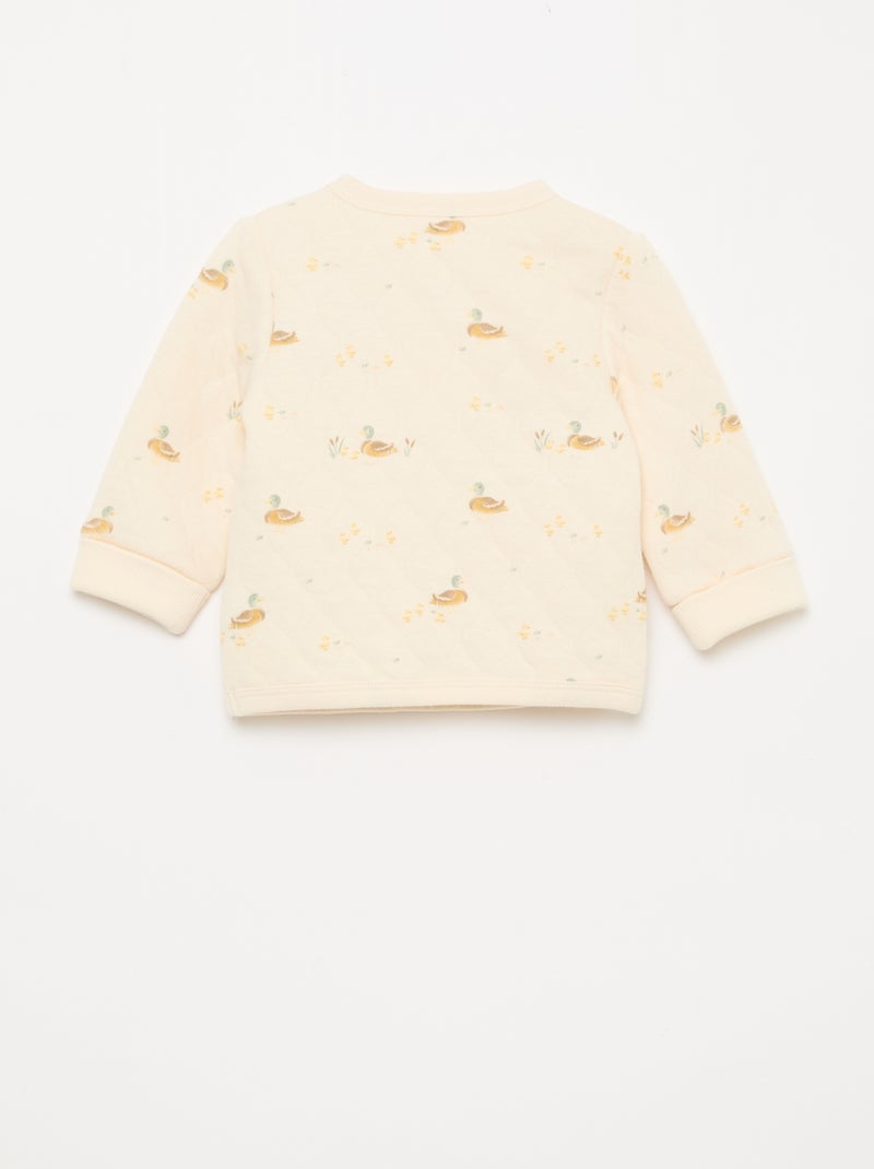 Ensemble gilet cache-cœur + legging - 2 pièces Blanc - Kiabi