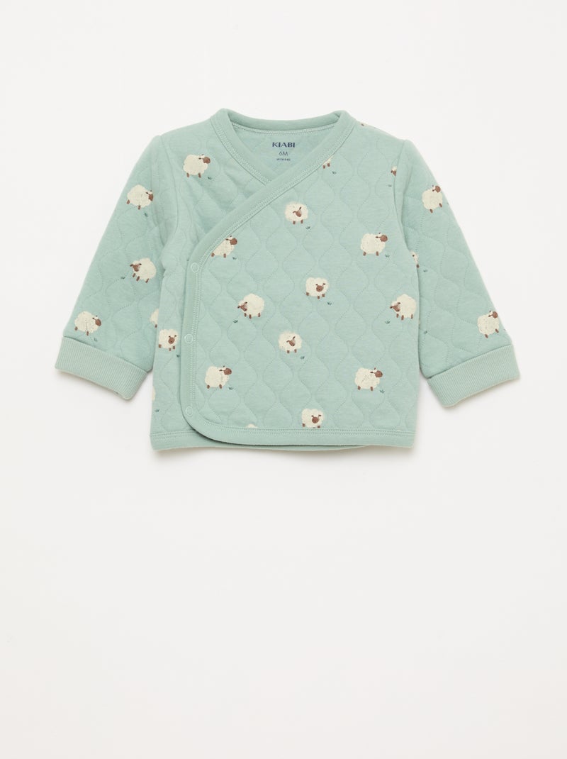 Ensemble gilet cache-cœur + legging - 2 pièces Bleu - Kiabi