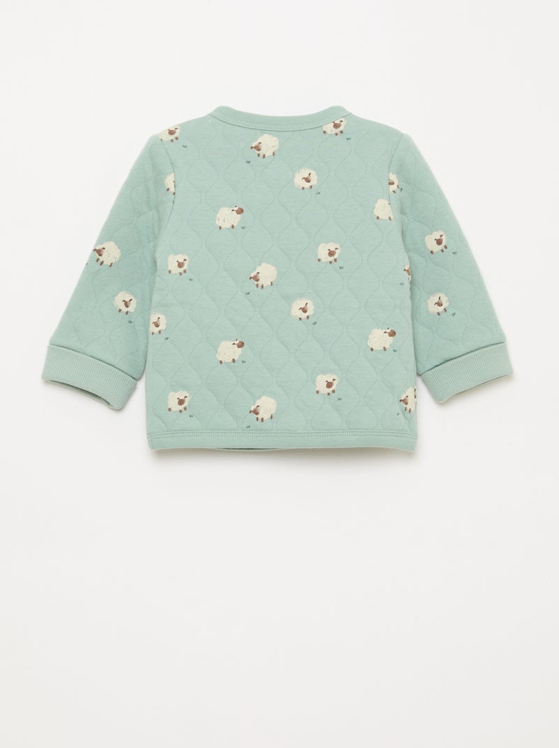 Ensemble gilet cache-cœur + legging - 2 pièces Bleu - Kiabi