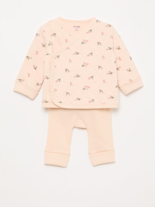 Ensemble gilet cache-cœur + legging - 2 pièces - Kiabi