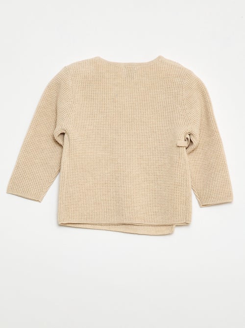 Ensemble gilet cache cœur + legging en maille - 2 pièces - Kiabi