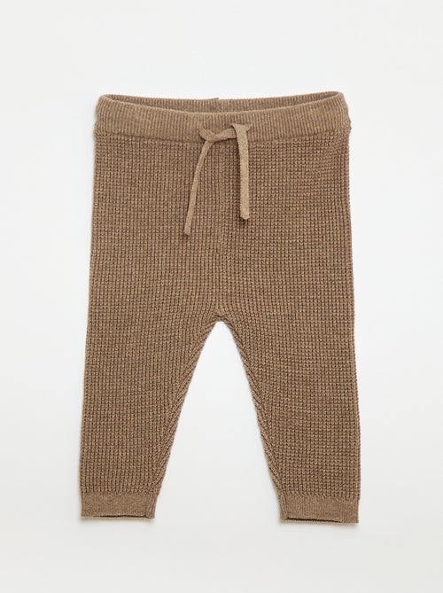 Ensemble gilet cache cœur + legging en maille - 2 pièces - Kiabi