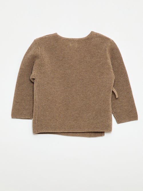 Ensemble gilet cache cœur + legging en maille - 2 pièces - Kiabi