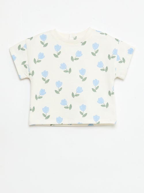 Ensemble imprimé 2 pièces short + T-shirt - Kiabi