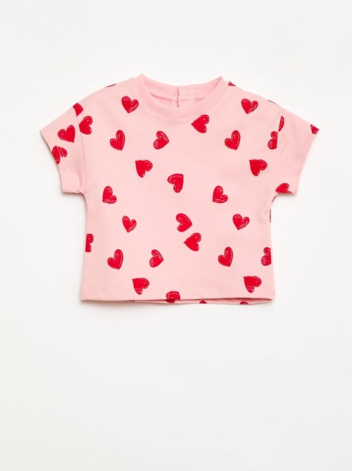 Ensemble imprimé 2 pièces short + T-shirt - Kiabi