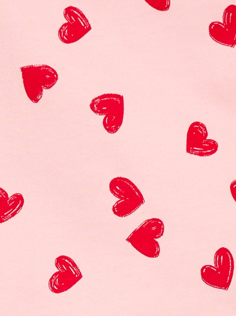 Ensemble imprimé 2 pièces short + T-shirt Rose - Kiabi