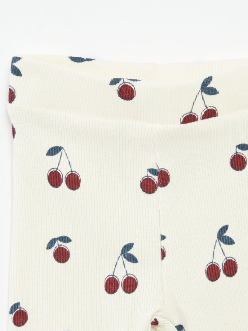 Ensemble jogging en molleton sweat + legging - 2 pièces Blanc - Kiabi