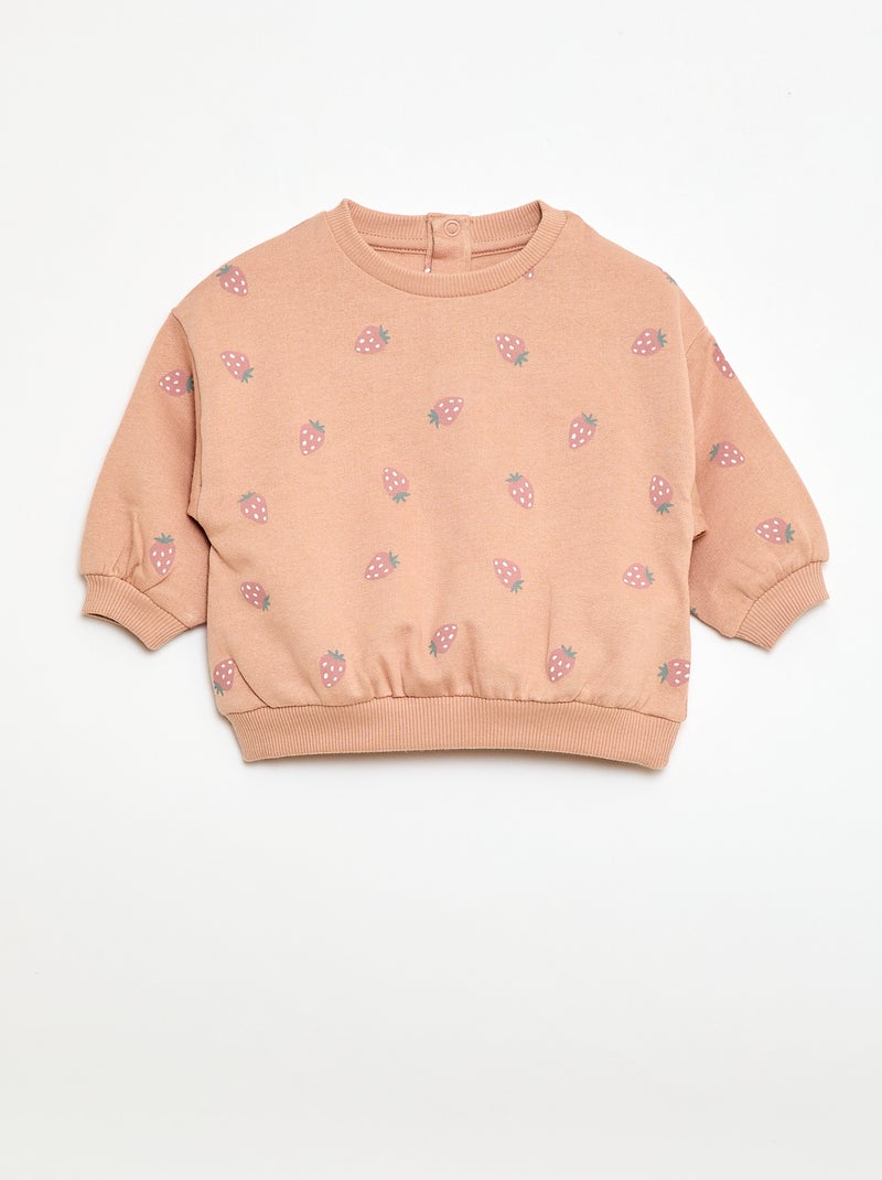 Ensemble jogging en molleton sweat + legging - 2 pièces Rose - Kiabi