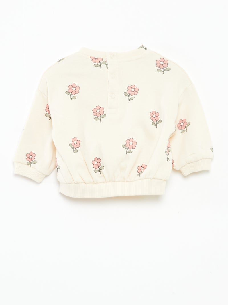 Ensemble jogging en molleton sweat + legging - 2 pièces Rose - Kiabi