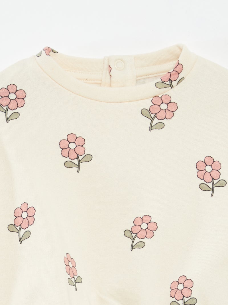 Ensemble jogging en molleton sweat + legging - 2 pièces Rose - Kiabi