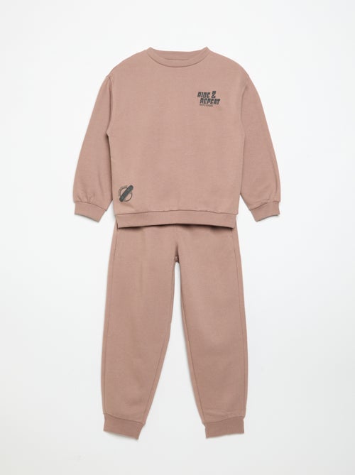 Ensemble jogging sweat + pantalon - 2 pièces - Kiabi