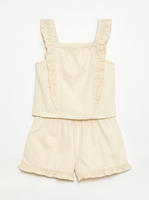 Ensemble léger débardeur + short - 2 pièces - Kiabi