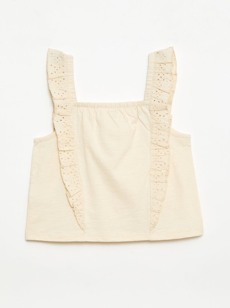 Ensemble léger débardeur + short - 2 pièces Blanc - Kiabi