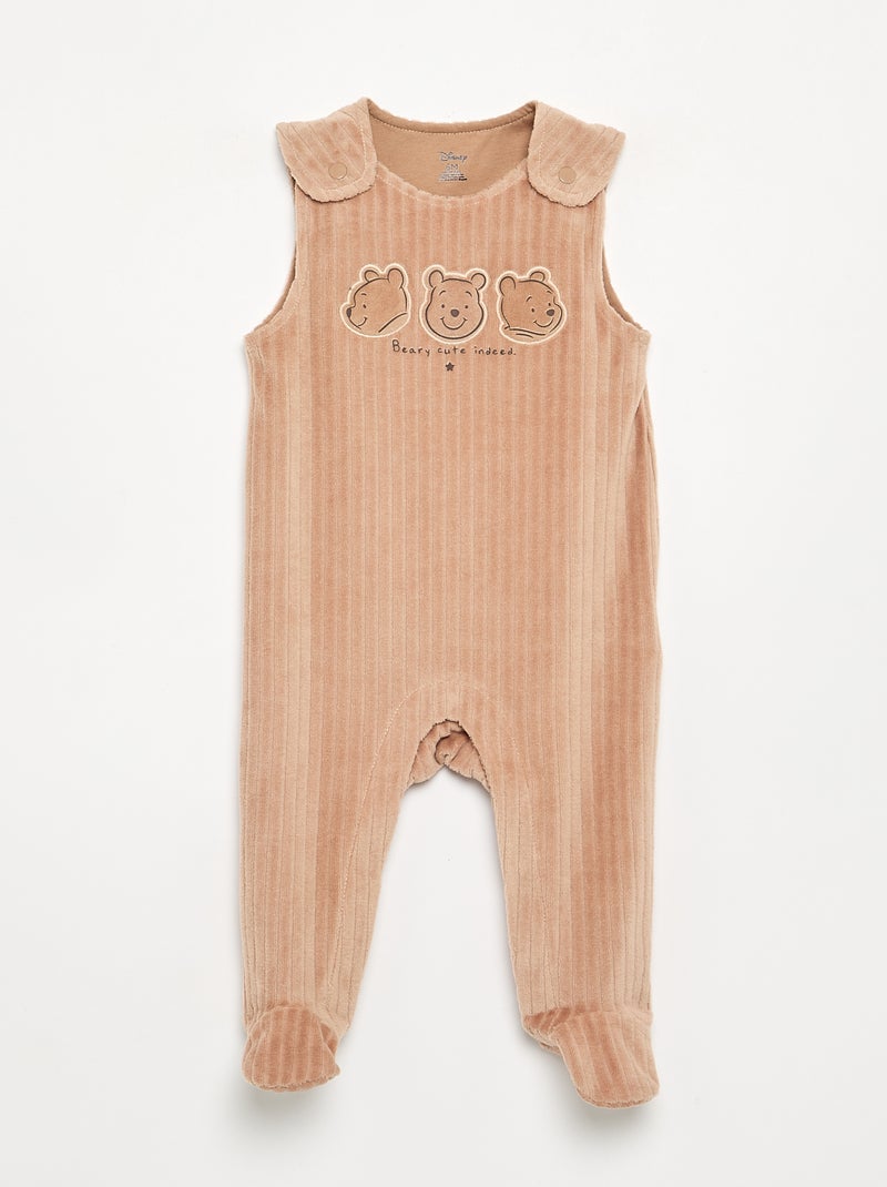 Ensemble nuit 2 pièces - Dors bien sans manches + body Beige - Kiabi