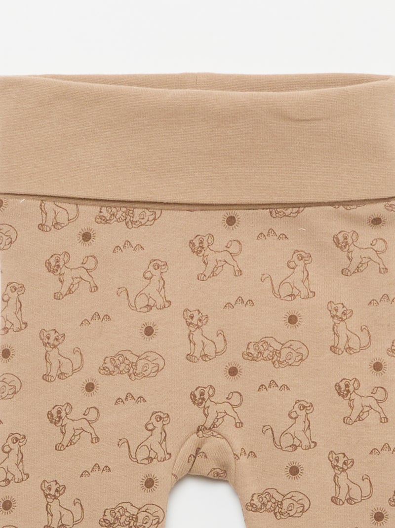 Ensemble pantalon + body + bonnet 'Simba' - 3 pièces Beige - Kiabi