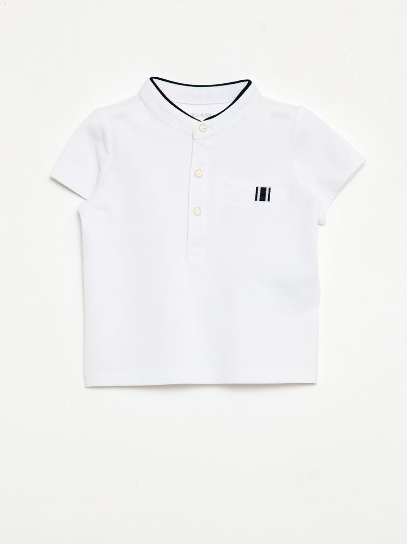 Ensemble polo + short - 2 pièces Blanc - Kiabi