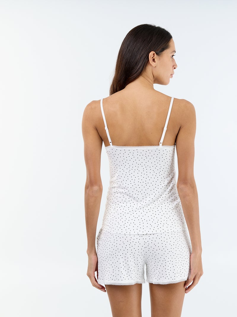 Ensemble pyjama court - 2 pièces Blanc - Kiabi