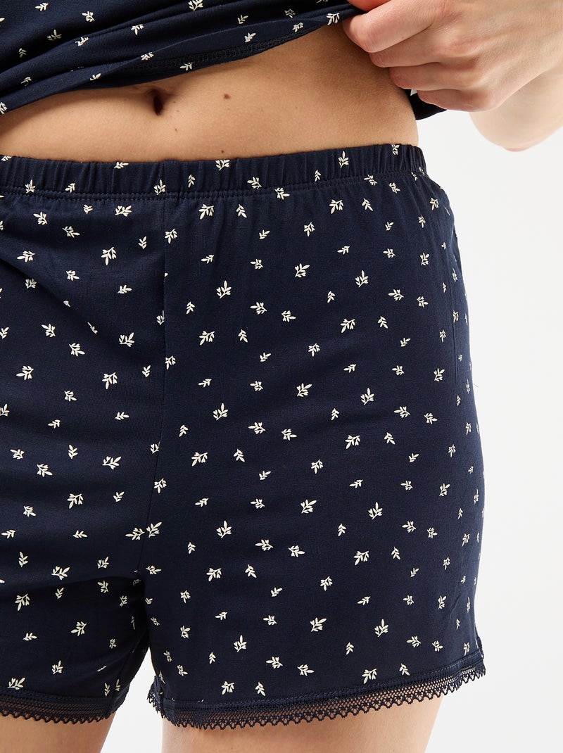 Ensemble pyjama court - 2 pièces Blanc - Kiabi