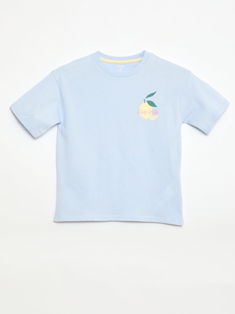 Ensemble pyjama court - 2 pièces Bleu - Kiabi