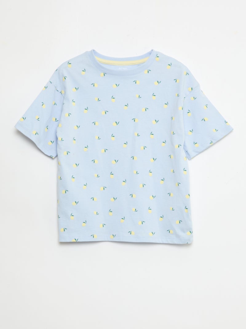 Ensemble pyjama court - 2 pièces Bleu - Kiabi