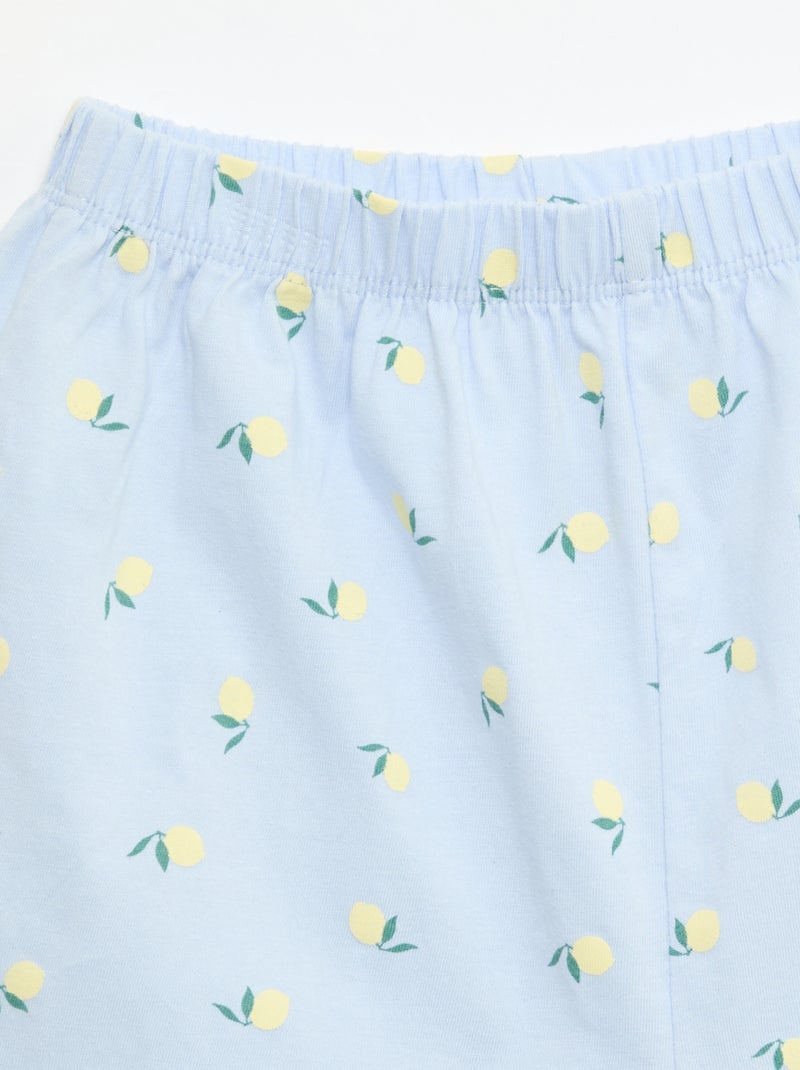 Ensemble pyjama court - 2 pièces Bleu - Kiabi