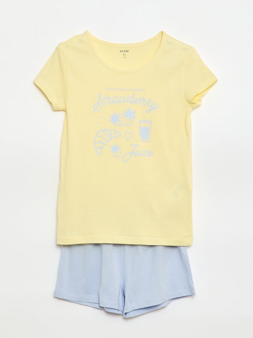 Ensemble pyjama court - 2 pièces - Kiabi