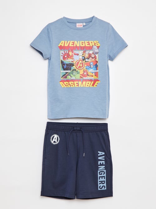 Ensemble pyjama court 'Avengers' - 2 pièces - Kiabi