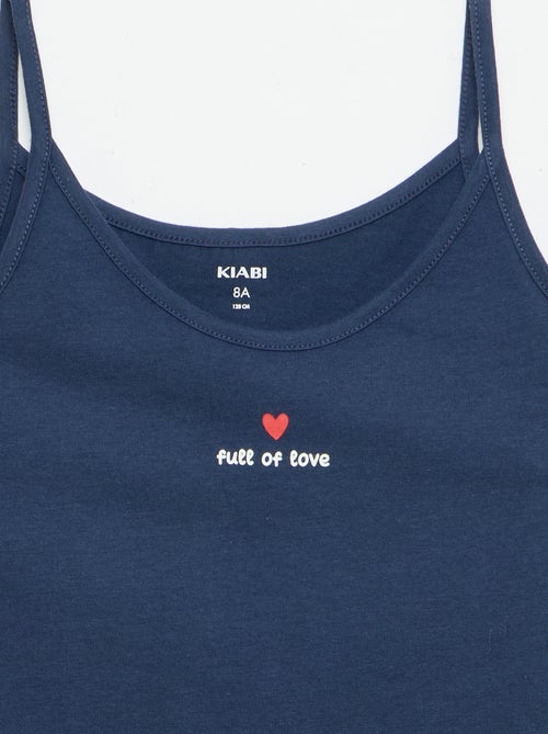 Ensemble pyjama court débardeur + short - 2 pièces - Kiabi