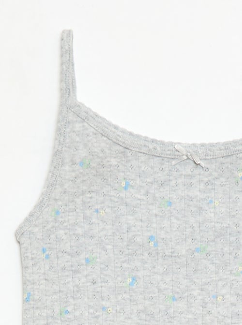 Ensemble pyjama court débardeur + short à motif - 2 pièces - Kiabi