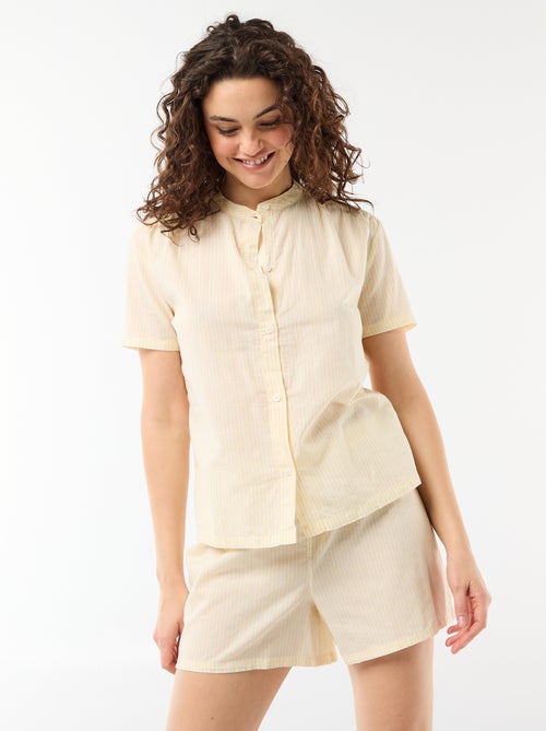 Ensemble pyjama court imprimé - 2 pièces - Kiabi