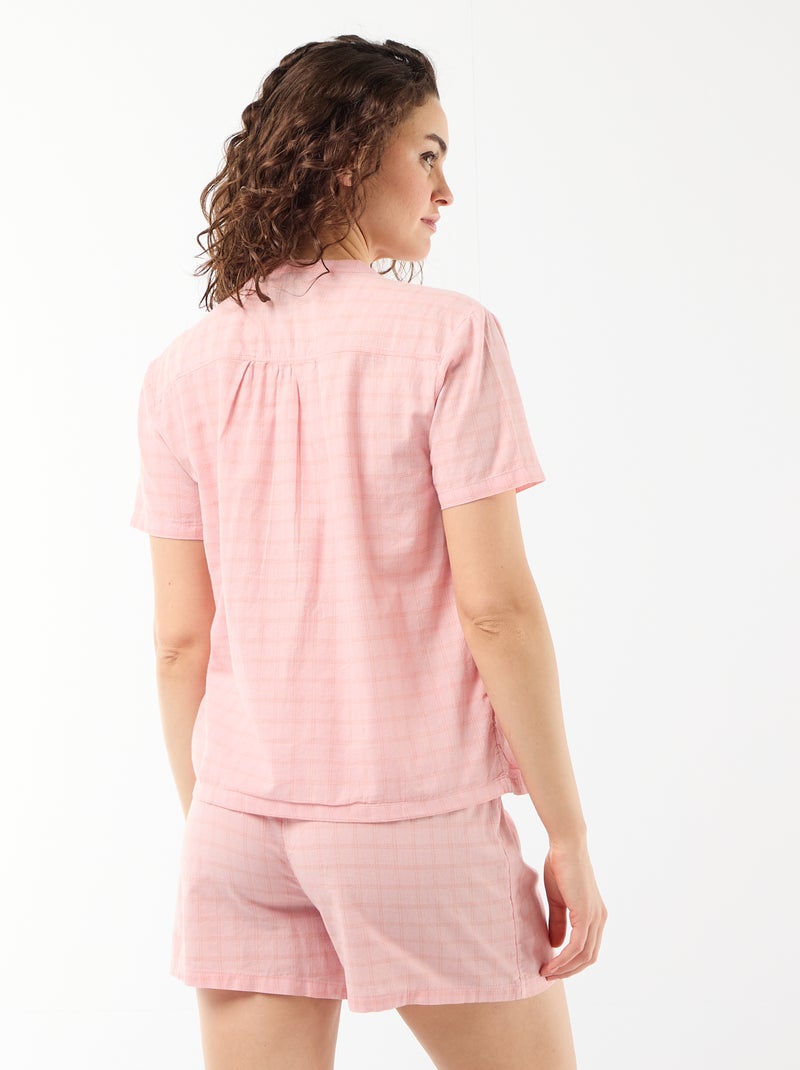 Ensemble pyjama court imprimé - 2 pièces Rose - Kiabi