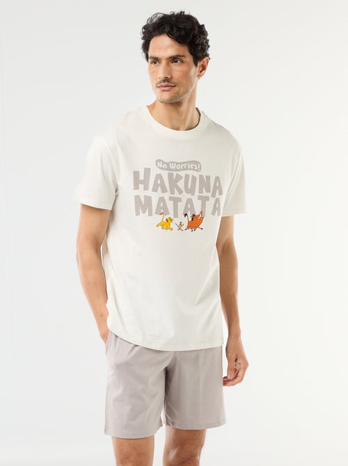 Ensemble pyjama court 'Roi Lion' - 2 pièces - Kiabi