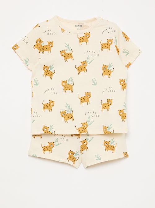 Ensemble pyjama court t-shirt + short - 2 pièces - Kiabi