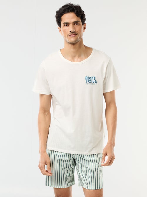 Ensemble pyjama court t-shirt + short - 2 pièces - Kiabi