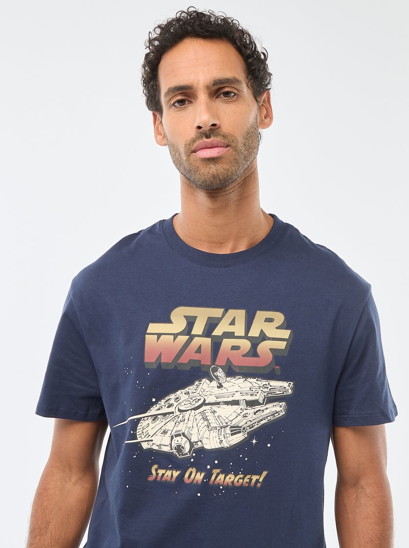 Ensemble pyjama court t-shirt + short - 2 pièces Bleu - Kiabi