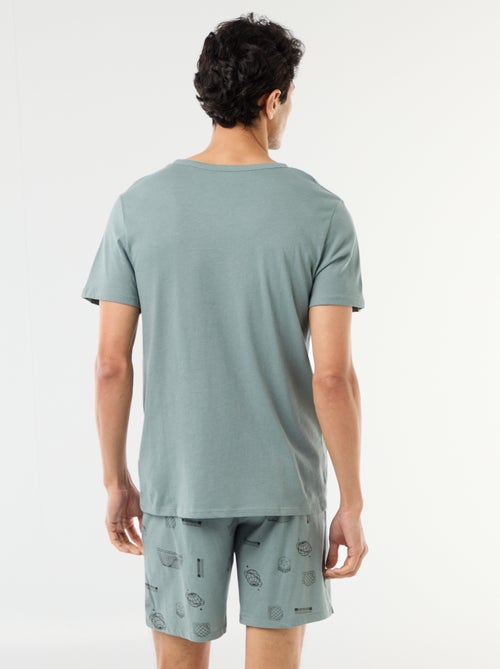 Ensemble pyjama court t-shirt + short - 2 pièces - Kiabi