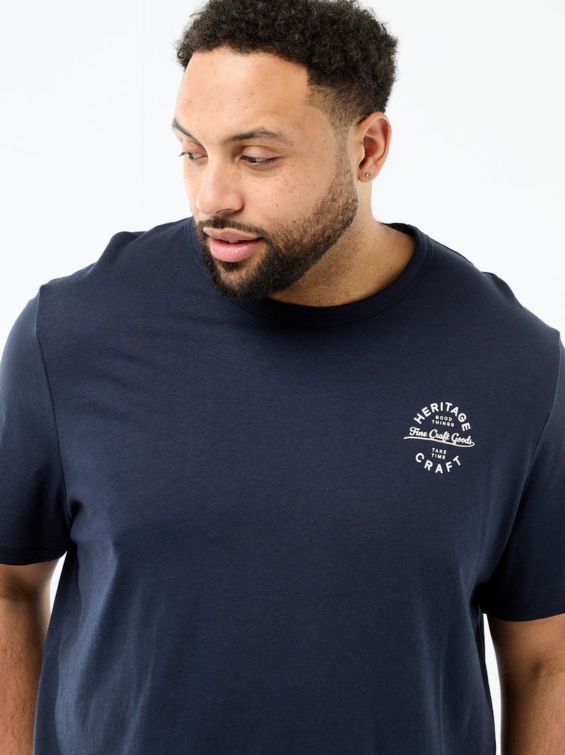 Ensemble pyjama court t-shirt + short - 2 pièces Bleu - Kiabi