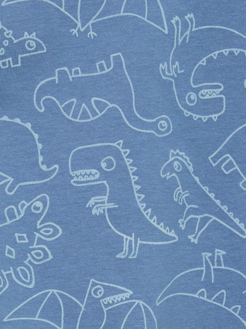 Ensemble pyjama court t-shirt + short - 2 pièces Bleu - Kiabi