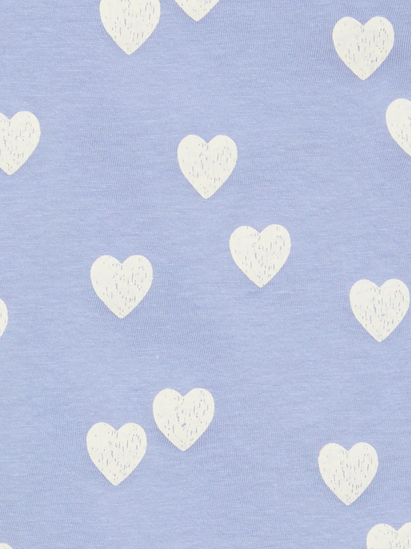 Ensemble pyjama court t-shirt + short - 2 pièces Bleu - Kiabi