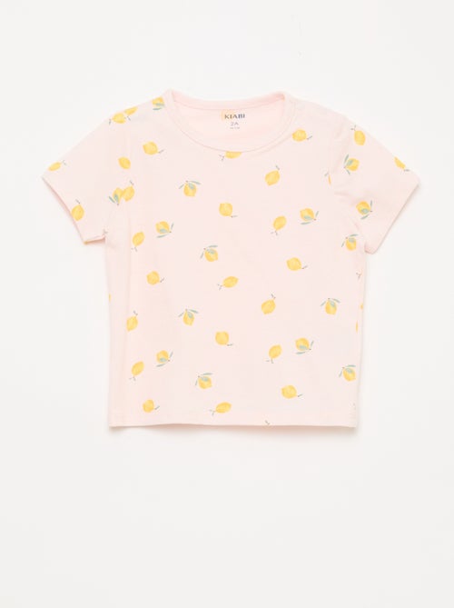 Ensemble pyjama court t-shirt + short - 2 pièces - Kiabi